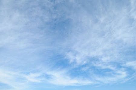 blue sky and white cloudsの写真素材
