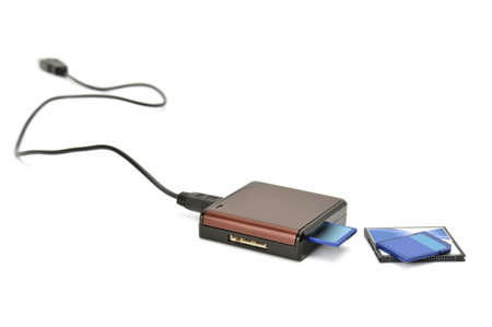 card-reader isolated on a white                                    の写真素材