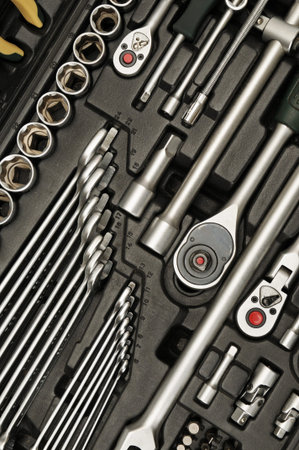 set tools isolated on a white background                                    