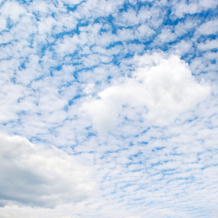 white clouds in blue sky                                    