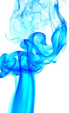 smoke isolated on a white backgroundの写真素材