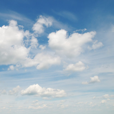 Blue sky with white clouds