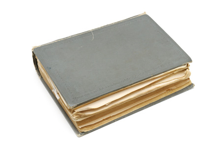 old book isolated on a white backgroundの写真素材