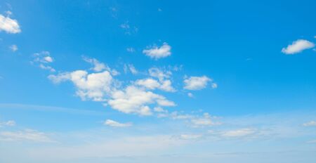 beautiful white clouds on skyの写真素材