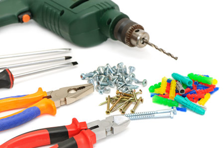 set tool isolated on a white background