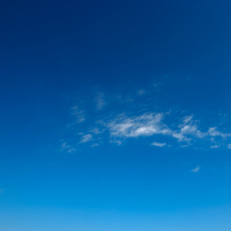 White clouds in beautiful clear blue sky