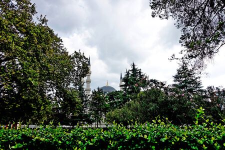 View of the largest Namazgah mosque, built in the 21st century, in the Balkans in Tiranaの写真素材
