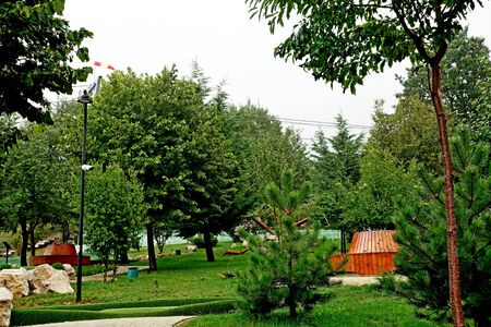 Tirana capital of Albania National Park on Daiti Mountainの写真素材