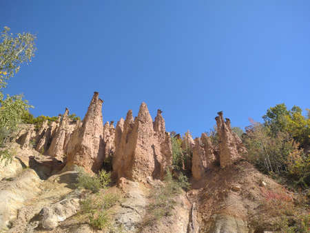 Devilish city in the mountains in the south of Serbiaの写真素材