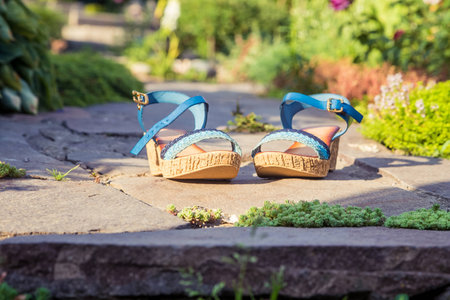 Sandals are in stone, women's shoes