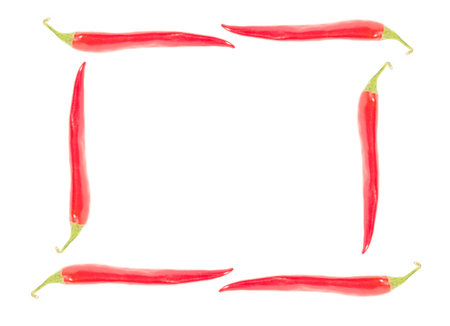 frame of chiliの写真素材