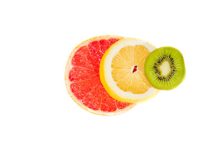 Pyramid charts of Fruto, top, traffic lightsの写真素材