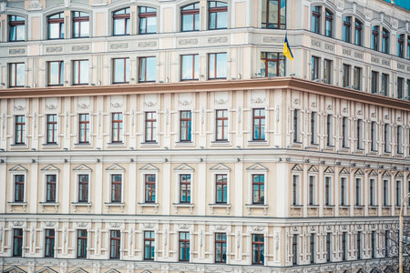 business building background textureの写真素材