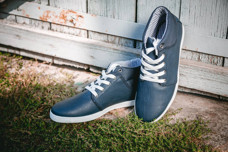 Stylish men's shoes, fashion beautyの写真素材