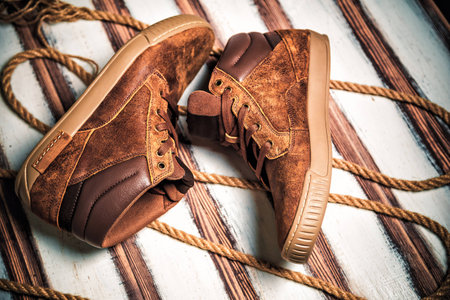 A new collection of men's shoes fashion,の写真素材