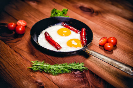 Smile from eggs, from the food smiley ?の写真素材