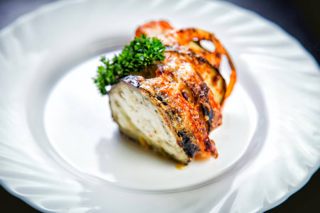 ratatouille dish, tasty vegetarian dishの写真素材