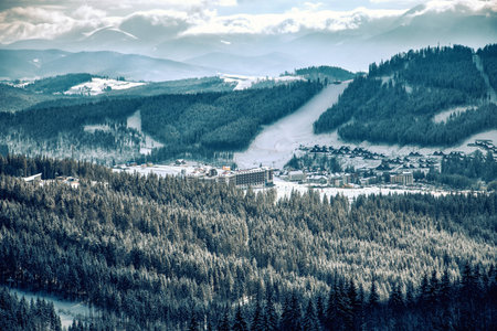 Carpathian mountains nature vacation mountainの写真素材