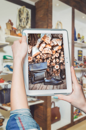 online store, shoes, women's shoesの写真素材