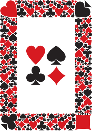the suit of the cards borderのイラスト素材