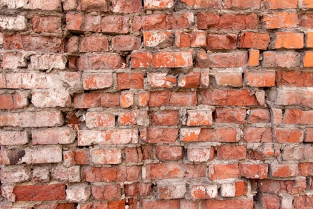 Texture of old brick wallの写真素材