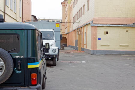Kharkiv, Ukraine - October 26, 2017: Buildings on the territory of the Kharkiv Penitentiary Facilityのeditorial素材