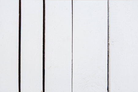Texture of white wooden board. Old backgroundの写真素材