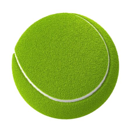 Tennis ball isolated on white background.の写真素材
