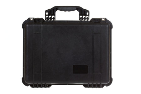 Black case isolated on white background