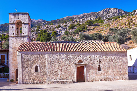 Agios Anthony Vrontisi monastery near Zaros in Crete, Greece.の写真素材