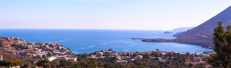 Panoramic view of Bali in Crete, Greece.の写真素材