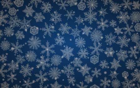 Merry Christmas background with beautiful blured snowflakes.のイラスト素材