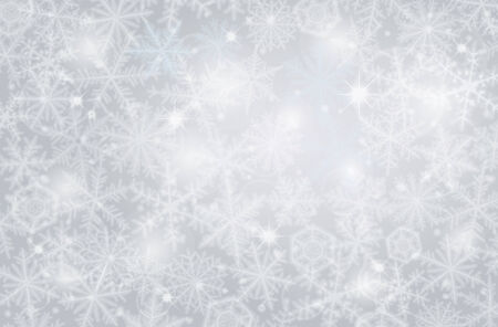Light winter background made from snowflakes.のイラスト素材