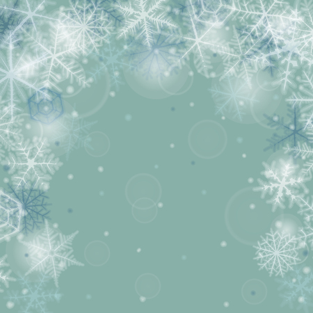 Abstract  christmas background with snowflakes.のイラスト素材