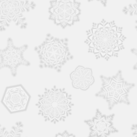 Seamless Christmas pattern from blurred snowflakes. Vector illustration.のイラスト素材