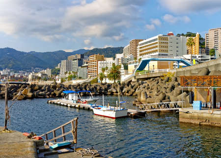 Summer view of Atami city, Shizuoka, Japanのeditorial素材
