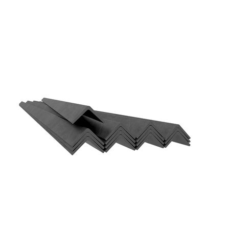 Corner metal bars stack at white backgroundの写真素材