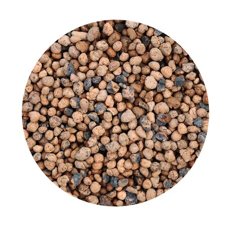 Expanded clay aggregate pattern backgroundの写真素材