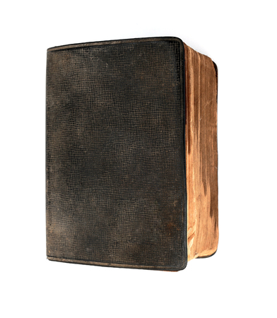 Vintage grunge book isolated at whiteの写真素材