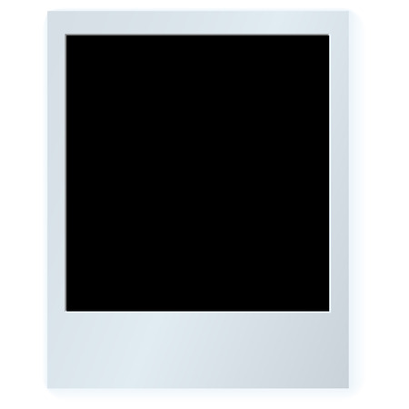 Vector image of polaroid card with shadowsのイラスト素材