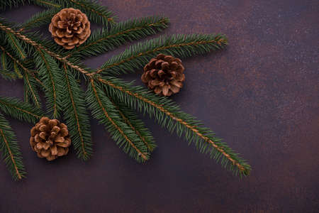 Christmas card and New Year concept. Post card for greetingsの写真素材