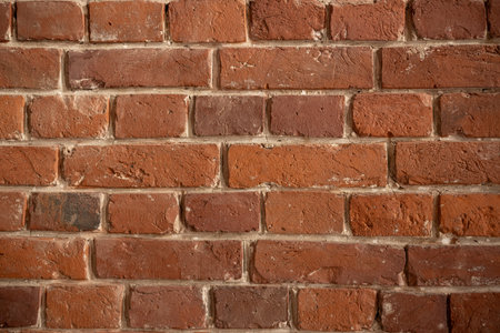 antique brick wall after restoration, red brick loft background