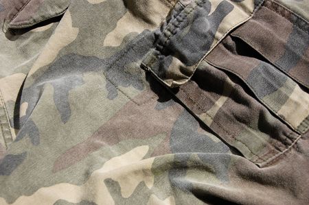 Close up camouflage, texture fabricsの写真素材