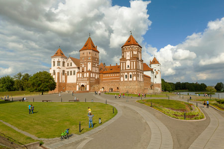 Mir Castle. Urban settlement Mir. Belarusのeditorial素材