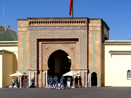 The main gate of the Royal Palace. Rabat. Moroccoのeditorial素材