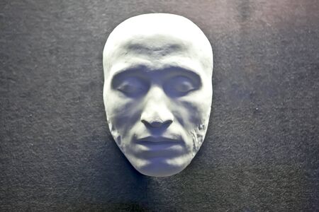 Death mask AS Pushkin. Trigorskoye. Pushkin Mountains. Pskov regionのeditorial素材