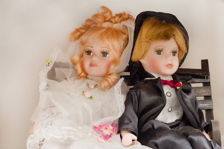 wedding dolls for decorationの写真素材