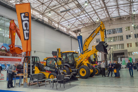 KRASNOYARSK/RUSSIA-January 23 2018 : construction exhibition in the business center of Siberia
