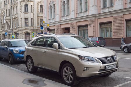MOSCOW, RUSSIA - November 15 2017 : car Lexus SUV on a city streetのeditorial素材