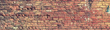 red brick wall texture grunge background, can use for interior designの写真素材
